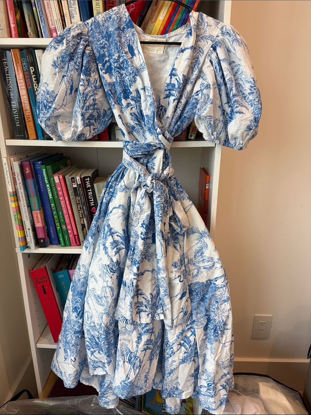 Guadalupe wrap a line summer cotton dress